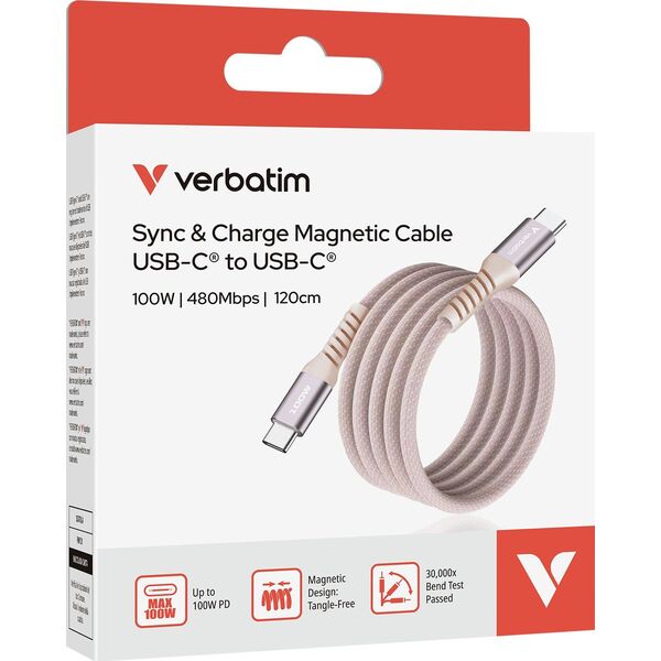 Verbatim 31857 kabel USB USB 2.0 1,2 m USB C Różowy