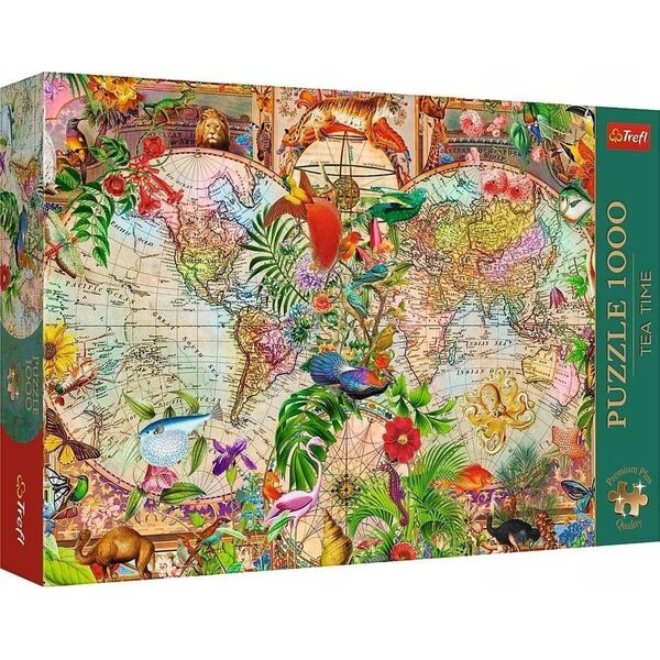 PUZZLE 1000 PremPlus TeaTime Antyczna mapa...12077