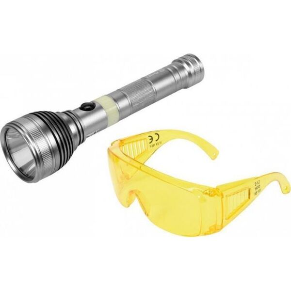 Latarka Yato ZESTAW LATARKA UV AKUMULATOROWA 3W + OKULARY