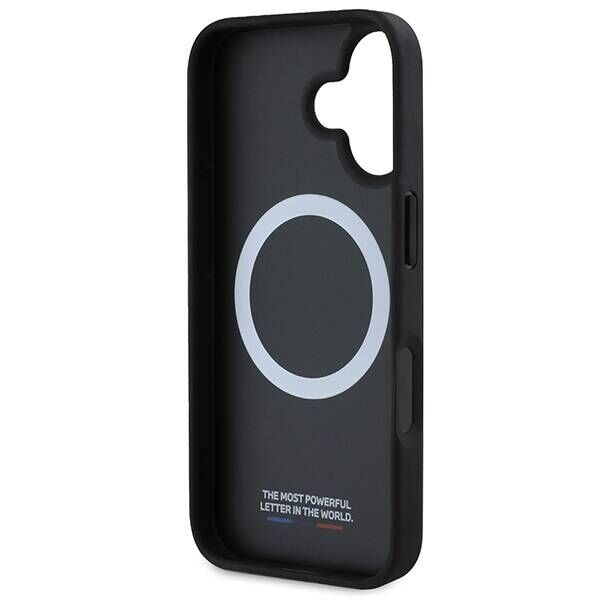 Original Case IPHONE 16 BMW Hardcase M Perforated & Stitched Line MagSafe (BMHMP16S23PUSPK) black
