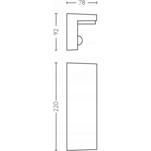Kinkiet Philips WALL LIGHT BUSTAN 915005378401 LED PIR