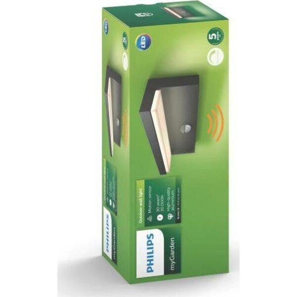 Kinkiet Philips WALL LIGHT BUSTAN 915005378401 LED PIR