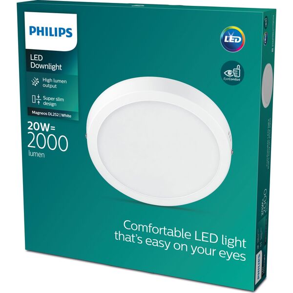 Lampa sufitowa Philips MAGNEOS SF DL252 RD 284 20W 27K WH 06