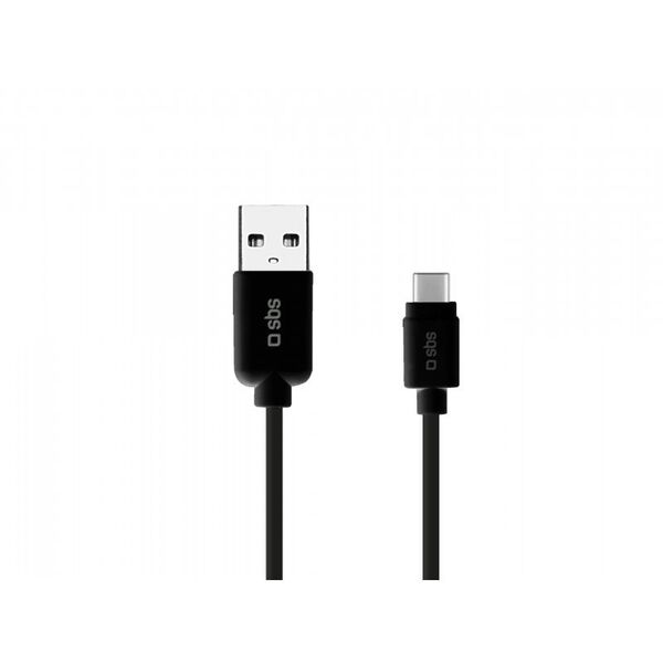 Kabel USB SBS Mobile USB-A - USB-C 1.5 m Czarny (TECABLEMICROC30K)
