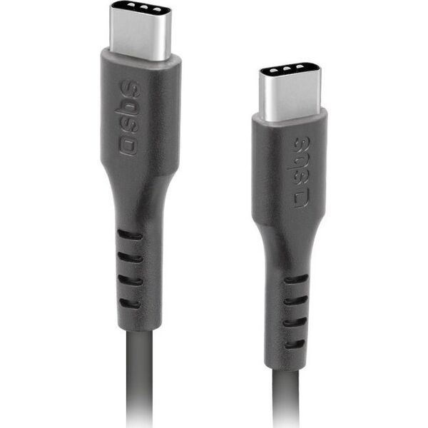 Kabel USB SBS Mobile USB-C - USB-C 1.5 m Czarny (TECABLETCC31K)