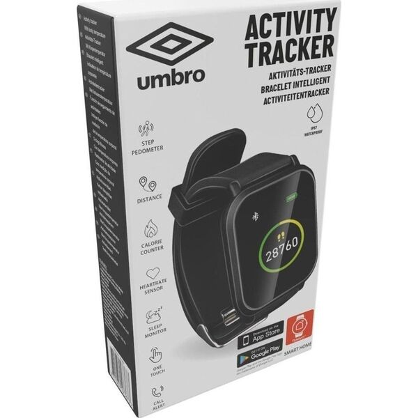 Zegarek sportowy Umbro Opaska zegarek monitorujący czarny kwadratowy Umbro