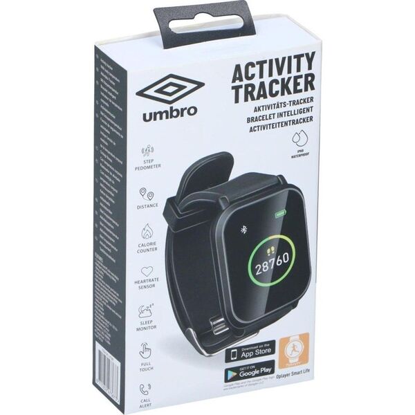 Zegarek sportowy Umbro Opaska zegarek monitorujący czarny kwadratowy Umbro