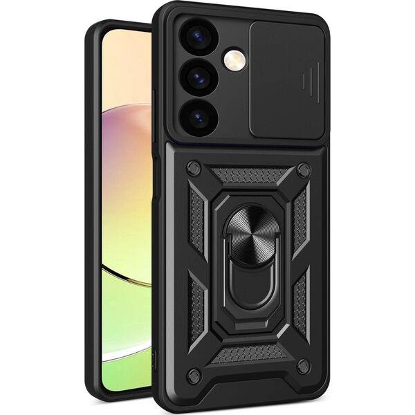 Hurtel Etui Hybrid Armor Camshield do Samsung Galaxy A35 pancerne z osłoną na aparat - czarne