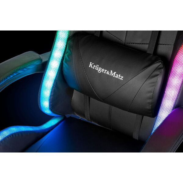 Kruger&Matz Fotel gamingowy Kruger&amp|Matz GX-150 Czarny LED