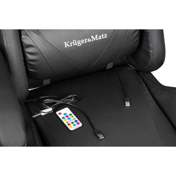 Kruger&Matz Fotel gamingowy Kruger&amp|Matz GX-150 Czarny LED