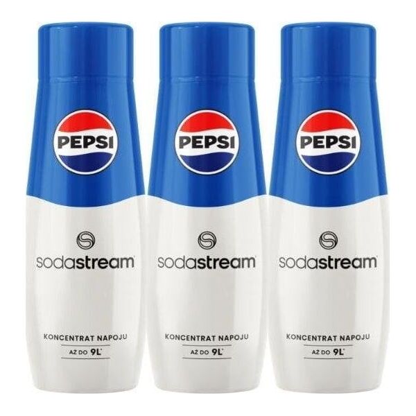 Sodastream 3 x Syrop Pepsi 440 ml