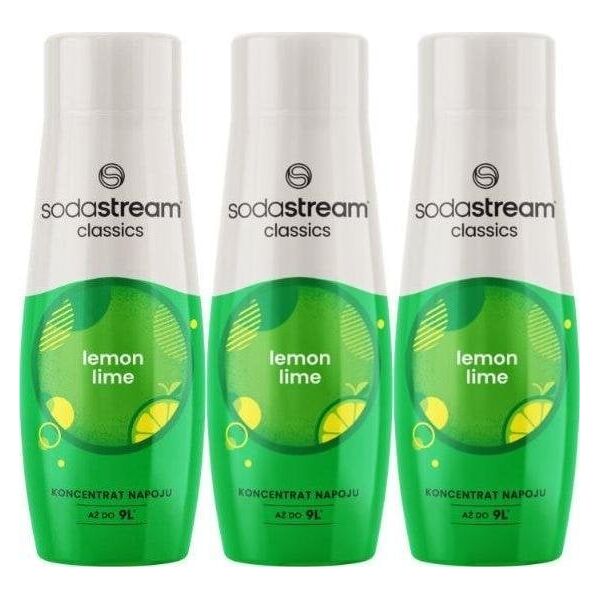 Sodastream 3 x Syrop Cytryna Limonka 440 ml