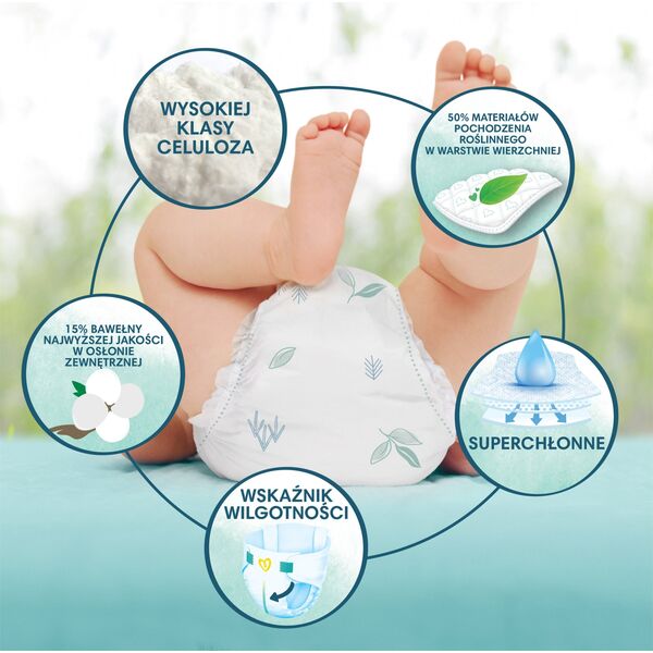 Pampers Harmonie Baby Pieluszki, rozmiar 4, 9kg-14kg, 24 szt.