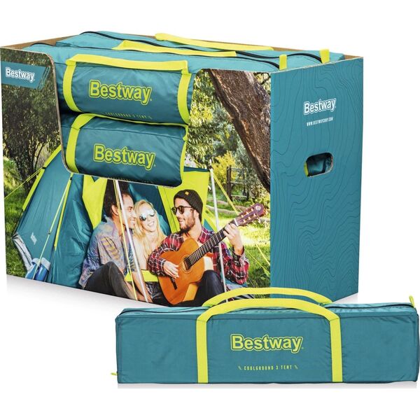 Two-person tent BESTWAY COOLGROUND 3, 210 x 210 x 120 cm