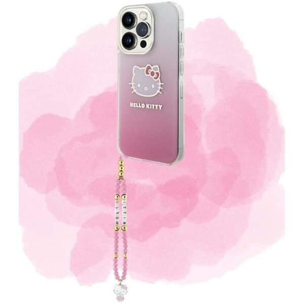 Hello Kitty Pearls and Beads Kitty Charm Phone Charm Pink