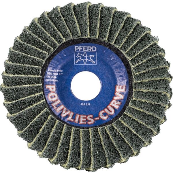 Felt grinding disc PFERD Curve PVL-R 125 A 240 F