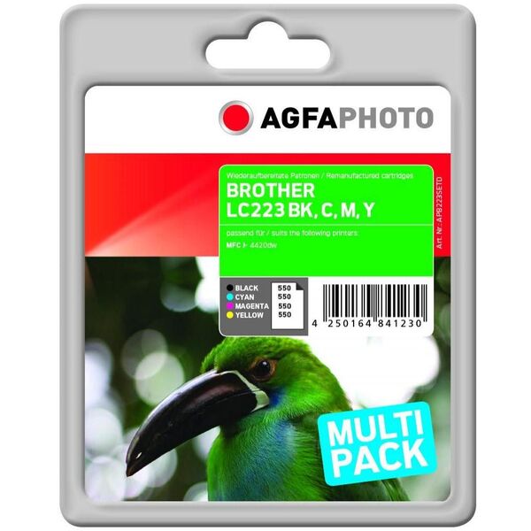 Tusz AgfaPhoto Tusz APB223SETD / LC-223VALBPDR (bk/c/m/Y)