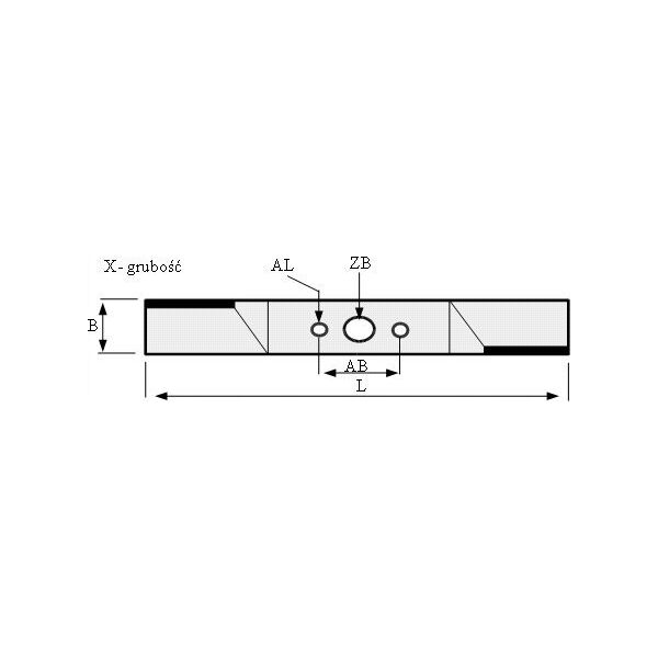 Lawnmower blade AL-KO, for 523, 5.14 SP, 51.3 SP, 51 cm