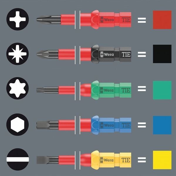 Wera 16-piece screwdriver set for electricians WERA KK VDE 16