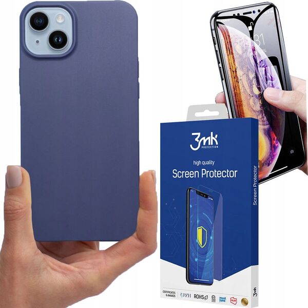 OEM Futerał MATT do IPHONE 14 niebieski