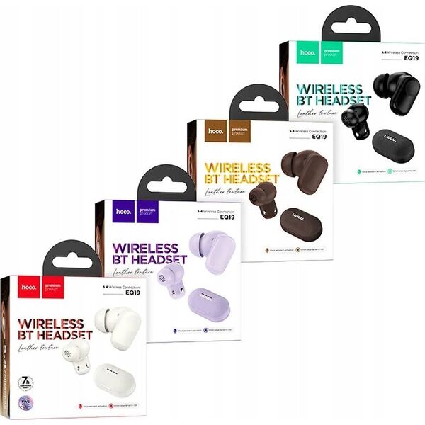 HOCO słuchawki bezprzewodowe bluetooth TWS EQ19 białe