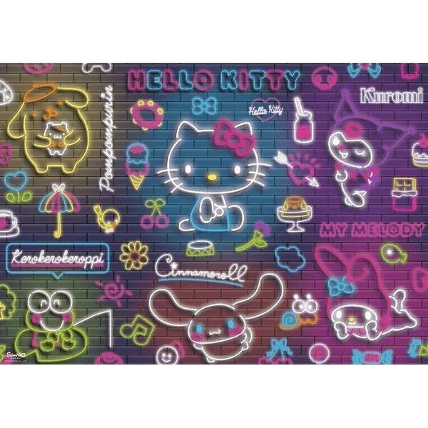 PUZZLE 500 Neon HelloKitty 37523