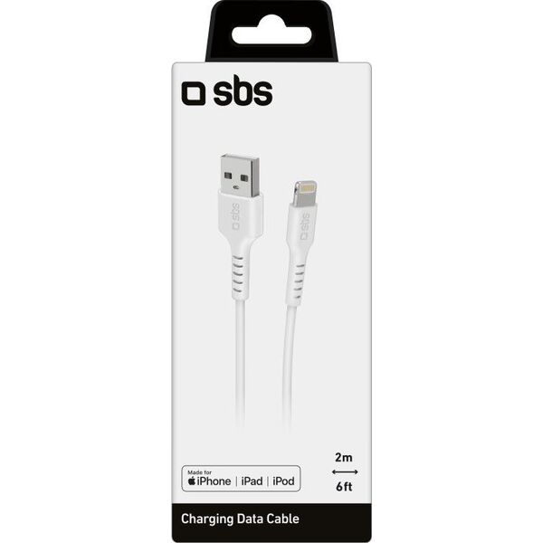 Kabel USB SBS Mobile USB-A - USB-C 2 m Biały