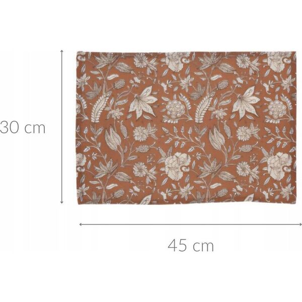 Home Styling Collection Podkładka pod talerz bawełniana w kwiaty, 45 x 30 cm