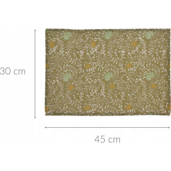 Home Styling Collection Podkładka pod talerz bawełniana w kwiaty, 45 x 30 cm