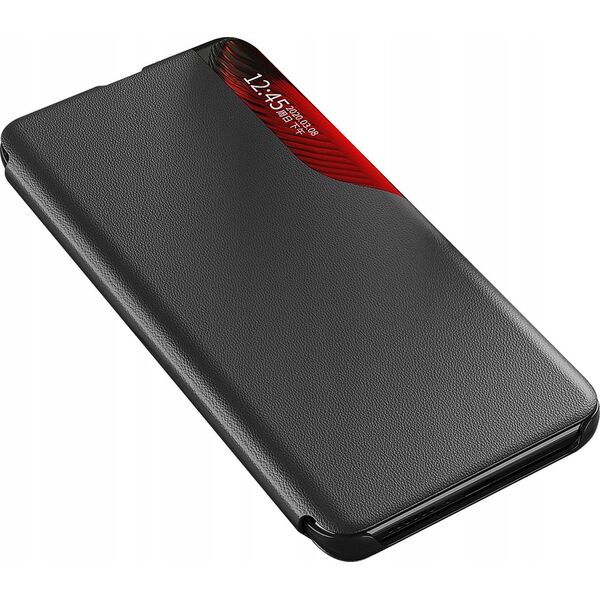 Eco Leather View Case etui do Samsung Galaxy S25+ z klapką podstawka - czarne