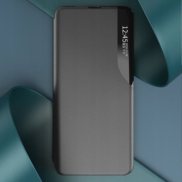 Eco Leather View Case etui do Samsung Galaxy S25+ z klapką podstawka - czarne