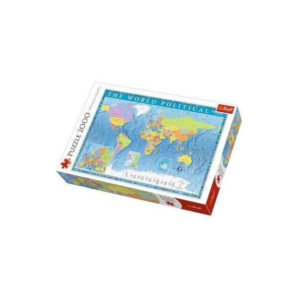 Trefl Puzzle 2000 Mapa polityczna Świata