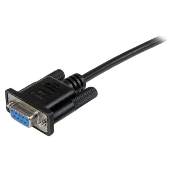 StarTech DB-9 - DB-9, 2m, Czarny (SCNM9FF2MBK)