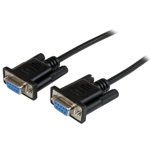 StarTech DB-9 - DB-9, 2m, Czarny (SCNM9FF2MBK)