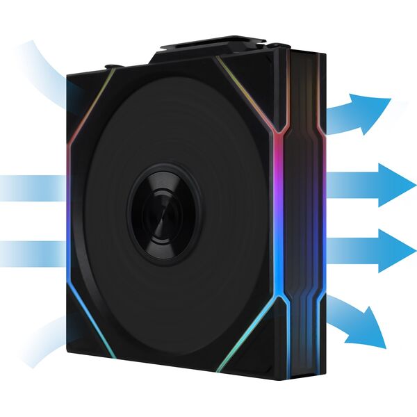Lian Li UNI FAN TL Wireless Lüfter, ARGB, PWM - 120 mm, schwarz