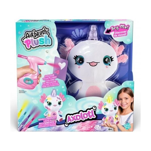 AIRBRUSH Plush with airbrush - Axolotlcorn