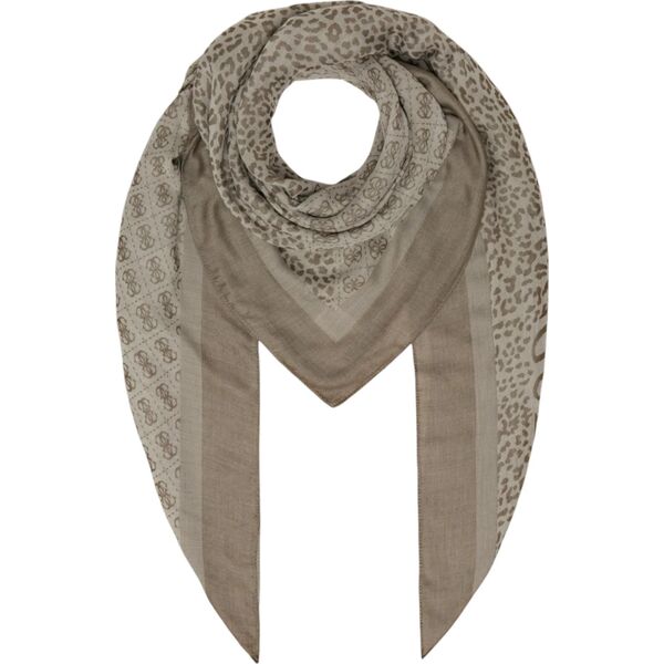 Guess, Animalier, Textile Scarf, 4G Logo, AW8853 POL03, 135 x 135 cm, For Women For Women