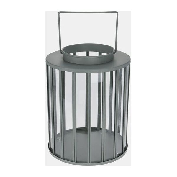 Metal lantern, gray, 20 x 25 cm
