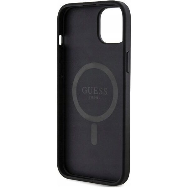 Guess Oryginalne Etui GUESS Hardcase GUHMP14SG4GFRK do iPhone 14 (Kompatybilny z Magsafe / 4G Ring classic logo / czarny)