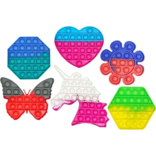 Liniex Liniex POP'em Bubble Fidget, Classic 6 Assorted