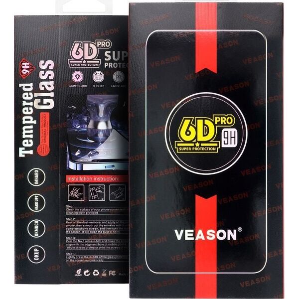 Szkło Hartowane 6D Pro Veason Glass - do Xiaomi 14T / 14T Pro czarny