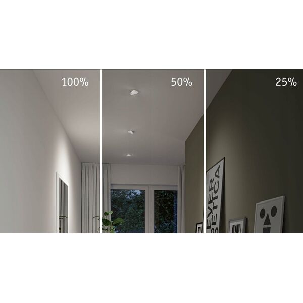 Zestaw opraw do wbudowania AUMUS LED 3-STEP DIM 3X5W 700lm 105mm 2700K-6500K IP20 230V chrom matowy / aluminium