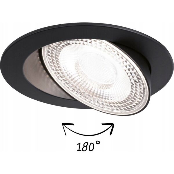 Zestaw opraw do wbudowania AUMUS LED 3-STEP DIM 3X5W 700lm 105mm 2700K-6500K IP20 230V czarny matowy / aluminium