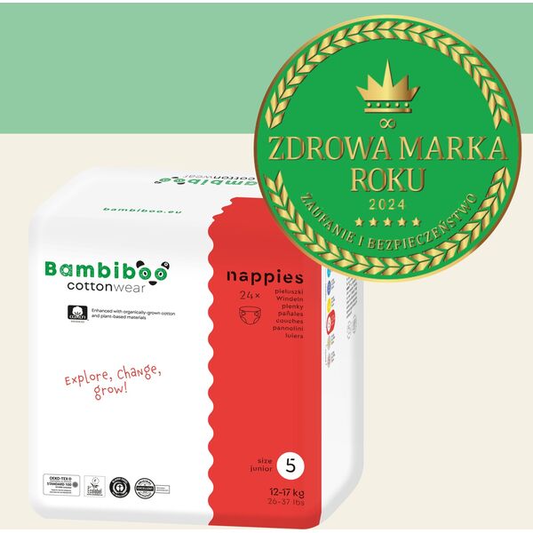 BAMBIBOO-PIELUCHY JEDNORAZOWE Z BAWEŁNĄ   R5.24SZT