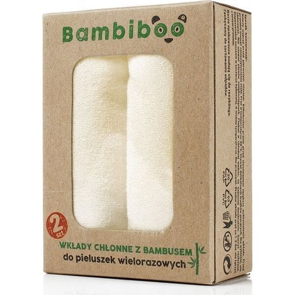 BAMBIBOO-WKŁAD CHŁONNY DO PIELUSZEK       BAMBUS 2SZT