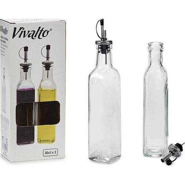 Vivalto Dozownik do octu Vivalto Przezroczysty (300 ml) (0,3 L) (5,5 x 25,5 x 11 cm) (5 x 25 x 5 cm) (30 cl)