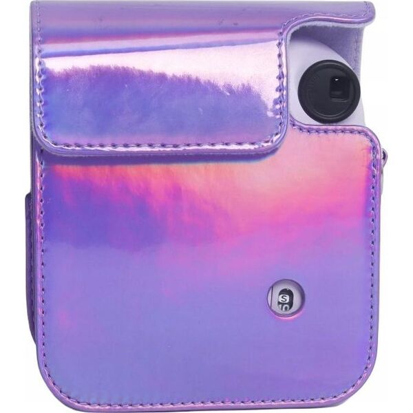 Pokrowiec LoveInstant Futerał Etui Pokrowiec Do Fujifilm Instax Mini 12 / Fioletowy Błysk