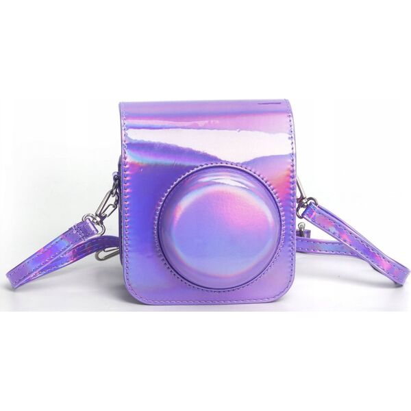 Pokrowiec LoveInstant Futerał Etui Pokrowiec Do Fujifilm Instax Mini 12 / Fioletowy Błysk