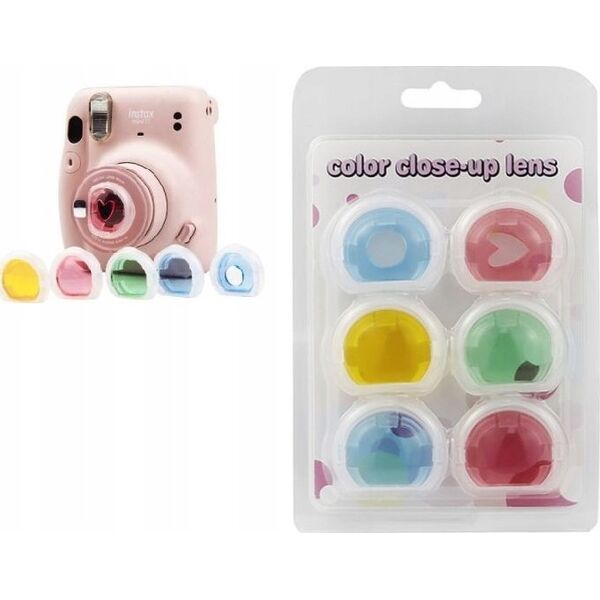 Filtr LoveInstant Zestaw Filtrów Efektowe 6w1 Filtry 6x Filtr Do Fuji Fujifilm Instax Mini 12