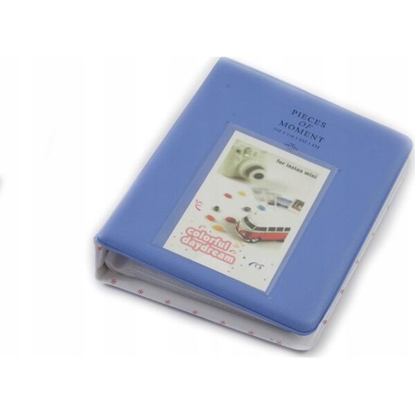 LoveInstant Album na 64 Zdjęcia do Fujifilm INSTAX MINI 7 8 9 11 - Niebieski